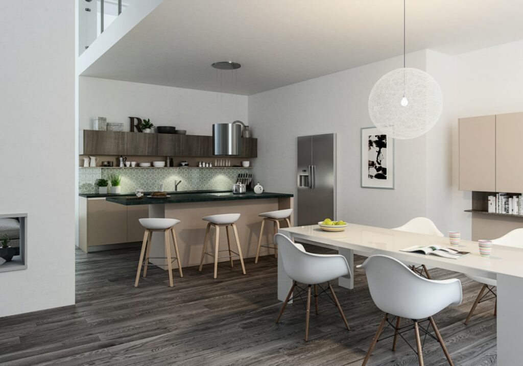 cuisine moderne semi ouverte